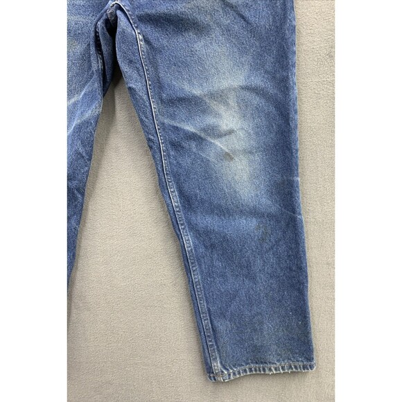 LL Bean Natural Fit Denim Jeans Men's Size 38X29 Distressed Suspender Buttons - Picture 11 of 16